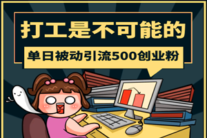 单日被动引流500创业粉：详细说明和变现技巧分享