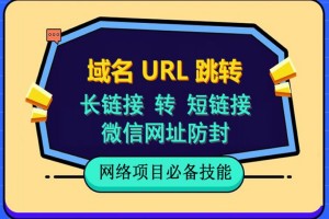 手把手教你自建URL长链接转短链接，防黑微信网址，详细视频教程！