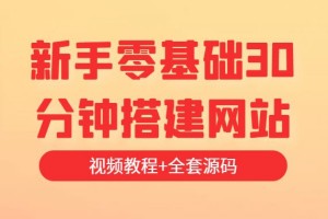 新手零基础30分钟搭建表白网站，教你日赚1000+（视频教程+全套源码）