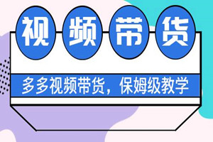 揭秘拼多多视频带货项目：可批量操作（保姆级教学）