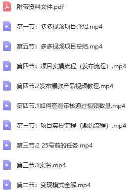 揭秘拼多多视频带货项目