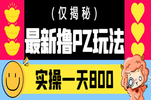 最新反撸PZ玩法:实测一天800(零撸)