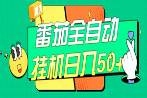 番茄全自动挂机日入50+,软件全自动(软件+视频教程)