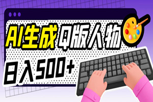 AI自动生成Q版人物项目：日入500+小白无脑操作（全套资源+教程）