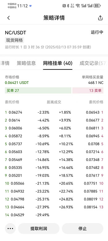 欧易平台网格化交易自动挂机一天几百美刀